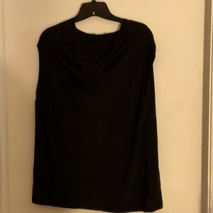 NEW Black HALSTON short sleeve top in size medium.